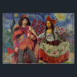 Planche À Découper Mona Lisa Romantic Funny Art coloré<br><div class="desc">Cette merveilleuse invitation prend des éléments de la Mona Lisa et de Van Gogh's Starry nuit pour faire un thème mariage exceptionnellement unique et fantasque stationnaire pour une invitation, merci, numéro de table, et plus encore! Mona Lisa - Cette image présente la Mona Lisa avec son homme, dansant dans la...</div>