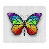 Planche À Découper Monarque papillon arc-en-ciel (Devant)