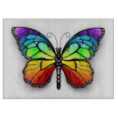 Planche À Découper Monarque papillon arc-en-ciel (Devant)