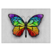 Planche À Découper Monarque papillon arc-en-ciel (Devant)