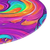 Planche À Découper Monde coloré : Motif fleuri (Coin)