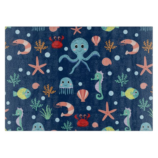 Planche À Découper Monde marin (Devant)