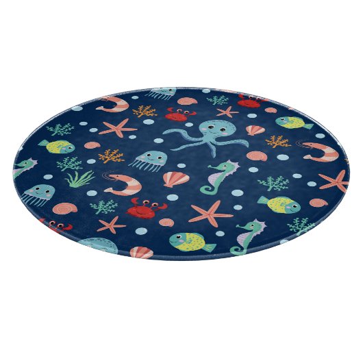 Planche À Découper Monde marin (Coin)