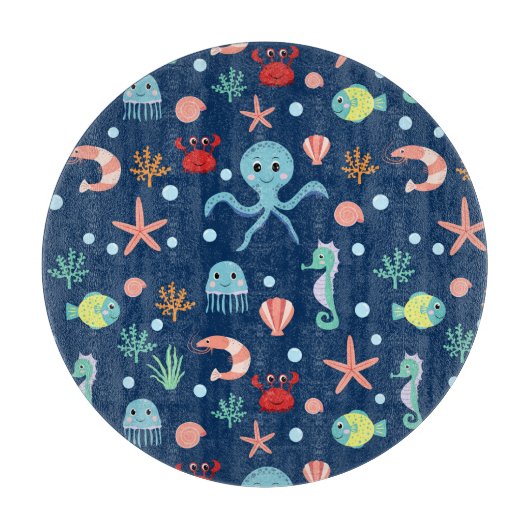 Planche À Découper Monde marin (Devant)