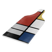 Planche À Découper Mondrian Peinture Rouge Plane Jaune Noir Gris Bleu (Coin)