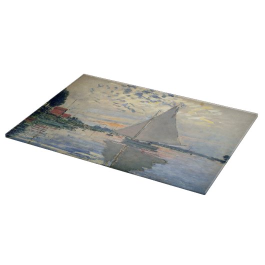 Planche À Découper Monet Sailboat Français Impressionnisme Art classi (Coin)
