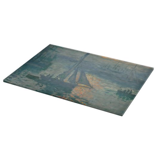 Planche À Découper Monet Sunrise Marine Impressionnisme peinture (Coin)
