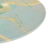 Planche À Découper Monnaie Vert Marbre Or : Texté (Coin)
