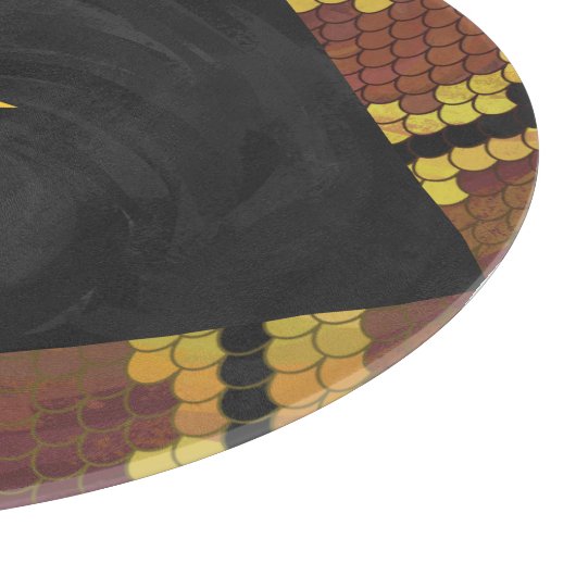 Planche À Découper Monogram Snake Brown et Gold Print (Coin)