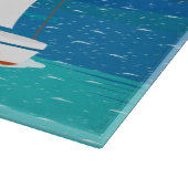 Planche À Découper Monogram Voilier Côtier Tropical Cutboard (Coin)