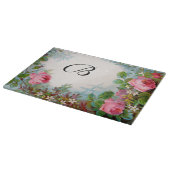 PLANCHE À DÉCOUPER MONOGRAME DE ROSES ET DE JASMINE (Coin)