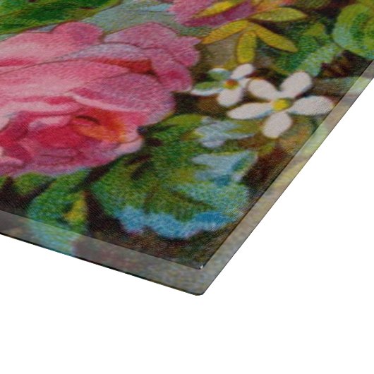 PLANCHE À DÉCOUPER MONOGRAME DE ROSES ET DE JASMINE (Coin)