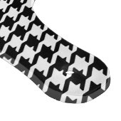 Planche À Découper Monogramme blanc noir chic de motif de (Coin)