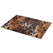 Planche À Découper Monogramme Brown de vache (Coin)