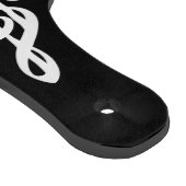 Planche À Découper Monogramme de clé de sol noir et blanc (Coin)