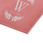 Planche À Découper Monogramme de la famille du corail (Coin)