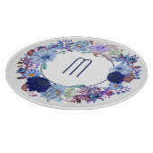 Planche À Découper Monogramme de la mère bleue (Coin)