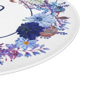 Planche À Découper Monogramme de la mère bleue (Coin)