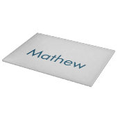 Planche À Découper monogramme de lettre initiale simple ajoutez votre (Coin)