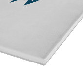 Planche À Découper monogramme de lettre initiale simple ajoutez votre (Coin)