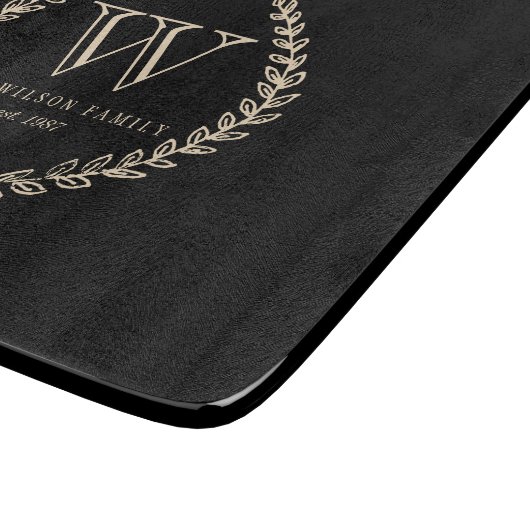 Planche À Découper Monogramme de tableau (Coin)