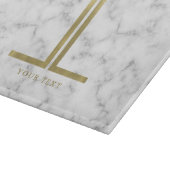 Planche À Découper Monogramme d'or (Coin)