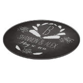 Planche À Découper Monogramme du tableau de bord des plumes Date Mari (Coin)