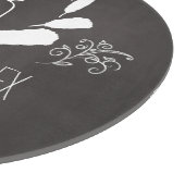 Planche À Découper Monogramme du tableau de bord des plumes Date Mari (Coin)