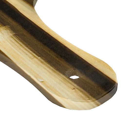 Planche À Découper Monogramme en bambou rustique Lignes verticales Mo (Coin)