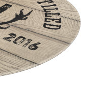 Planche À Découper Monogramme en bois personnalisé de mariage de (Coin)