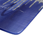 Planche À Découper Monogramme en métal brosse à Parties scintillant à (Coin)