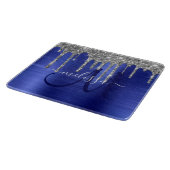 Planche À Découper Monogramme en métal brosse à Parties scintillant à (Coin)