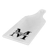 Planche À Découper Monogramme et nom personnalisés (Coin)