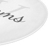 Planche À Découper Monogramme et nom personnalisés (Coin)