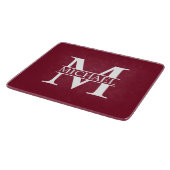 Planche À Découper Monogramme et nom personnalisés (Coin)