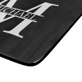 Planche À Découper Monogramme et nom personnalisés (Coin)