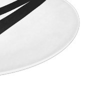 Planche À Découper Monogramme et nom personnalisés modernes (Coin)