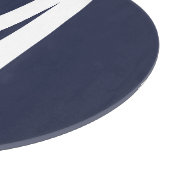 Planche À Découper Monogramme et nom personnalisés modernes (Coin)