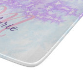 Planche À Découper Monogramme étoile pailleté rose violet ajouter let (Coin)