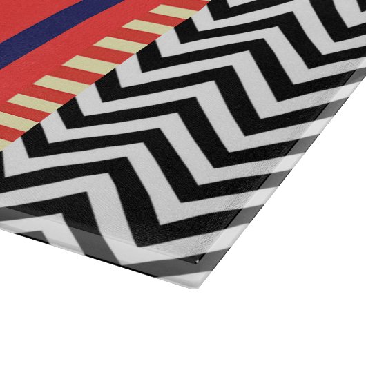 Planche À Découper Monogramme F Panneau de coupe en verre trempé (Coin)