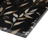 Planche À Découper Monogramme Fleurs et Feuilles Aquarelle Délicate S (Coin)