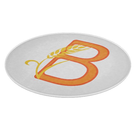 Planche À Découper monogramme floral B lettre majuscule (Coin)