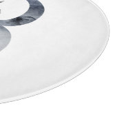 Planche À Découper Monogramme floral bleu initial B (Coin)