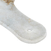 Planche À Découper Monogramme gris or blanc Nom Marbre (Coin)