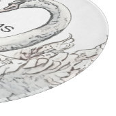 Planche À Découper Monogramme Lame de verre de Swan (Coin)