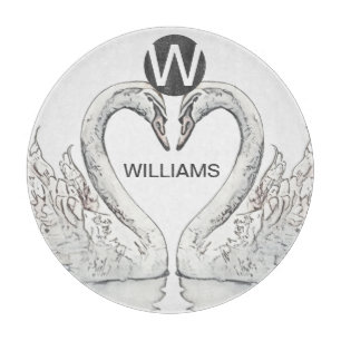 Planche À Découper Monogramme Lame de verre de Swan