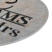 Planche À Découper Monogramme Mariage (Coin)