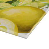 Planche À Découper Monogramme Motif Citrus citron (Coin)
