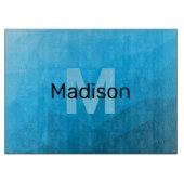 Planche À Découper Monogramme motif de maillage géométrique dégradé c (Devant)