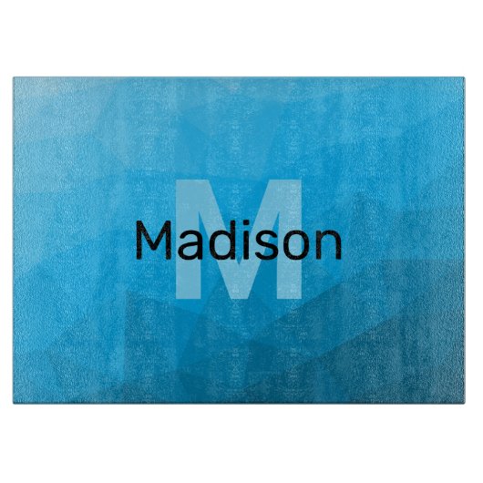 Planche À Découper Monogramme motif de maillage géométrique dégradé c (Devant)